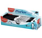 Feutre maped marker'peps effaçable à sec pour ardoises blanches coloris noir