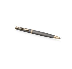 Stylo-bille waterman hemisphere metallic           retractable clip pointe       moyenne encre bleue coloris
