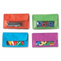 Pochette magnetique learning resources en nylon capacite   350g 23x14cm coloris assortis lot de 4