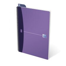 Cahier reliure spirale 21x29,7cm 180 pages ligné 7 mm papier 90g couverture polypro OFFICE