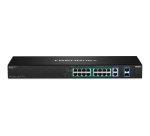 Trendnet TPE-TG182F v1.0R Non-géré Gigabit Ethernet (10/100/1000) Connexion Ethernet, supportant l'alimentation via ce port (PoE) 1U Noir
