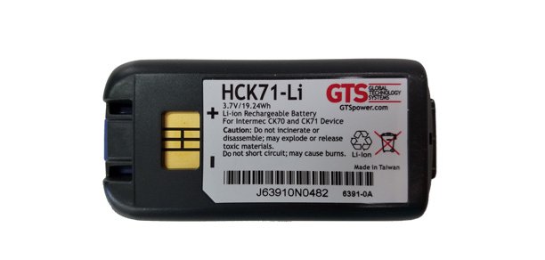 GTS HCK71-LI accesorio para lector de código de barras Batería