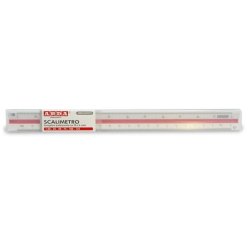 Scalimetro Isoteck - 30cm - per arredamento - scale 1:20-25-50-75-100-125 - Arda
