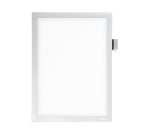 Cadre affichage durable duraframe note magnetique a4 peut contenir 5 affiches porte-stylo inclus argent