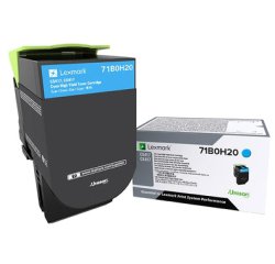 Lexmark 71B0H20 Cartouche de toner 1 pièce(s) Original Cyan