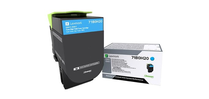 Lexmark 71B0H20 Cartouche de toner 1 pièce(s) Original Cyan