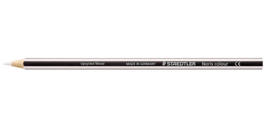 Crayons staedtler noris colour 185 coloris blanc      pochette de 12