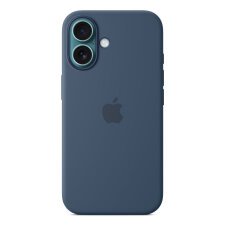 Apple Coque en silicone avec MagSafe pour iPhone 16 - Denim