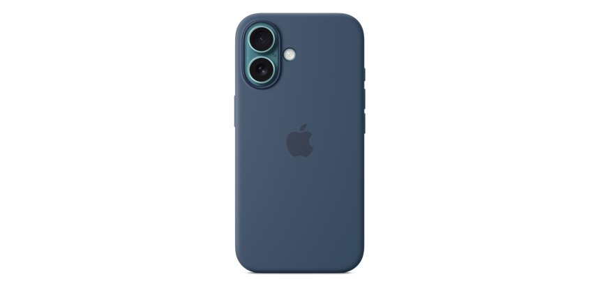 Apple Coque en silicone avec MagSafe pour iPhone 16 - Denim