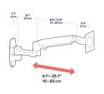 Ergotron LX Series LX Wall Mount LCD Arm 86,4 cm (34") Mur Aluminium