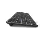 Port Designs 911002FR clavier maison/bureau RF sans fil + Bluetooth AZERTY Français Noir, Gris