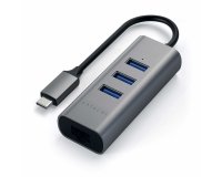 Satechi ST-TC2N1USB31AM station d'accueil USB 3.2 Gen 1 (3.1 Gen 1) Type-C Gris