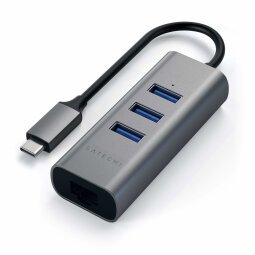 Satechi ST-TC2N1USB31AM station d'accueil USB 3.2 Gen 1 (3.1 Gen 1) Type-C Gris