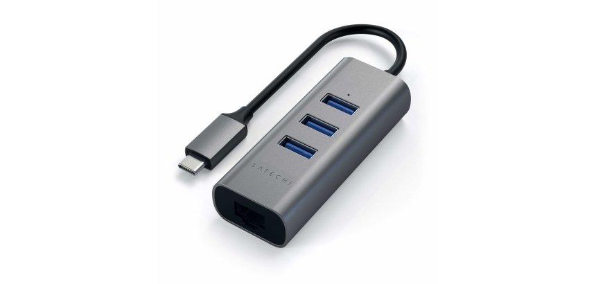 Satechi ST-TC2N1USB31AM station d'accueil USB 3.2 Gen 1 (3.1 Gen 1) Type-C Gris