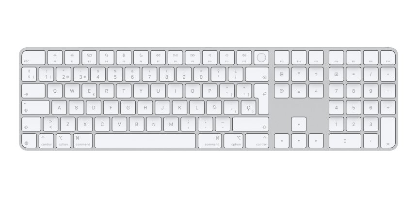 Apple Magic teclado Universal USB + Bluetooth QWERTY Español Blanco