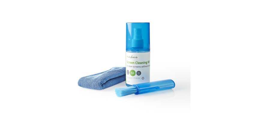 NEDIS Kit de nettoyage CLSN120BU - Kit Nettoyage Écran 200 ml