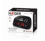 Haeger RA-06B.005B despertador Reloj despertador digital Negro