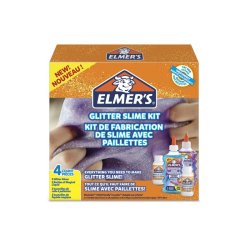 Kit ''tout en un'' Slime colle paillette Bleu et Violet
