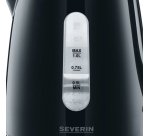 Severin WK 3410 electric kettle 1 L 2200 W Black