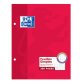 Feuilles simples Oxford 17x22cm grands carreaux seyès 200 pages étui carte rouge