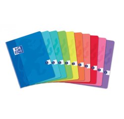 Cahier piqûre Color Life Oxford 17 x 22 cm grands carreaux 96 pages