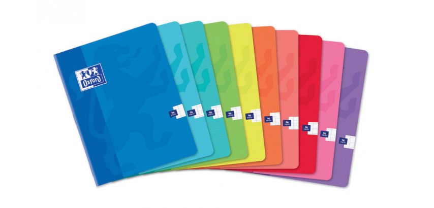 Stitched notebook Color Life Oxford 17 x 22 cm large squares 96 pages