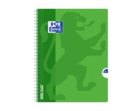 Cahier Oxford OpenFlex 24x32cm grands carreaux Seyès 180 pages reliure spirale couverture polypro coloris assortis