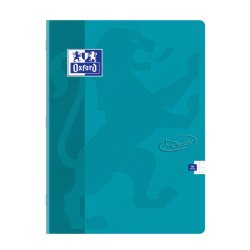 Cahier Oxford touch' 24x32cm grands carreaux seyès 96 pages agrafées couverture carte coloris assorti
