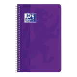 Carnet Oxford color life 11x17cm petits carreaux 5mm 180 pages reliure spirale couverture carte coloris assortis