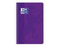 Carnet Oxford Color Life 11x17cm petits carreaux 5mm 180 pages reliure spirale couverture carte coloris assortis