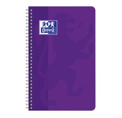 Carnet Oxford Color Life 11x17cm petits carreaux 5mm 180 pages reliure spirale couverture carte coloris assortis