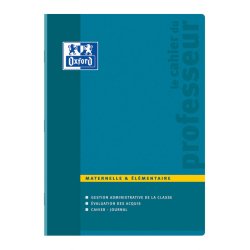 Cahier Oxford enseignants maternelle et élémentaire 24x32cm réglure spécifique 100 pages agrafées coloris assortis