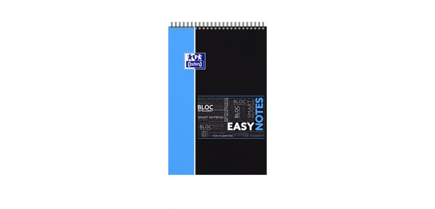 Bloc de bureau spirale Oxford Etudiants Easynotes 21 x 32,4 cm 5 x 5 mm 160 pages