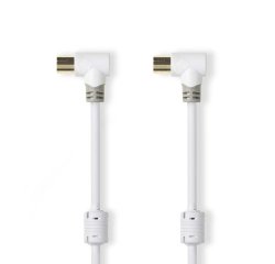 NEDIS Câble antenne TV CSBW40010WT50 - Câble antenne 5m