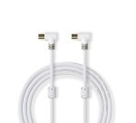 NEDIS Câble antenne TV CSBW40010WT50 - Câble antenne 5m