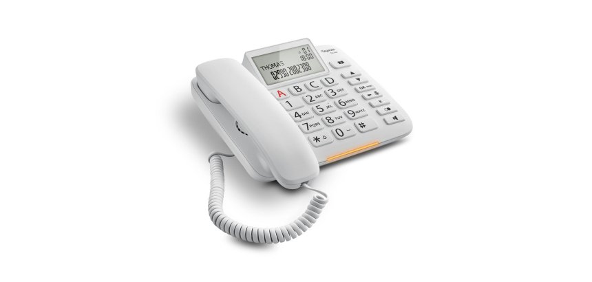 Gigaset DL380 Telefono analogico Identificatore di chiamata Bianco