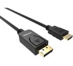 Vision TC 1MDPHDMI/BL câble vidéo et adaptateur 1 m DisplayPort HDMI Type A (Standard) Noir