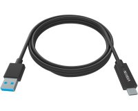 Vision TC 1MUSBCA/BL câble USB USB 3.2 Gen 1 (3.1 Gen 1) 1 m USB A USB C Noir