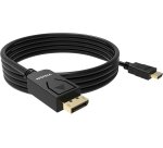 Vision TC 2MDPHDMI/BL câble vidéo et adaptateur 2 m DisplayPort HDMI Type A (Standard) Noir