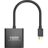 Vision TC-MDPVGA/BL câble vidéo et adaptateur Mini DisplayPort VGA (D-Sub) Noir