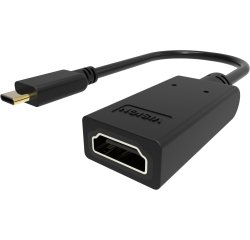 Vision TC-USBCHDMI/BL câble vidéo et adaptateur USB Type-C HDMI Type A (Standard) Noir