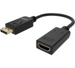 Vision TC-DPHDMI/BL câble vidéo et adaptateur HDMI Type A (Standard) DisplayPort Noir