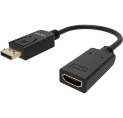 Vision TC-DPHDMI/BL câble vidéo et adaptateur HDMI Type A (Standard) DisplayPort Noir