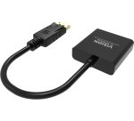 Vision TC-DPVGA/BL câble vidéo et adaptateur DisplayPort VGA (D-Sub) Noir
