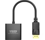Vision TC-DPVGA/BL câble vidéo et adaptateur DisplayPort VGA (D-Sub) Noir