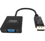 Vision TC-DPVGA/BL câble vidéo et adaptateur DisplayPort VGA (D-Sub) Noir