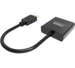 Vision TC-HDMIVGA/BL câble vidéo et adaptateur 0,23 m HDMI Type A (Standard) VGA (D-Sub) Noir