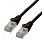 MCL FTP6-0.5M/N câble de réseau Noir 0,5 m Cat6 F/UTP (FTP) Rond