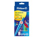 Pelikan 700634 pastello colorato Nero, Blu, Marrone, Verde, Azzurro, Verde chiaro, Arancione, Pesca, Rosa, Rosso, Viola, Giallo 12 pz