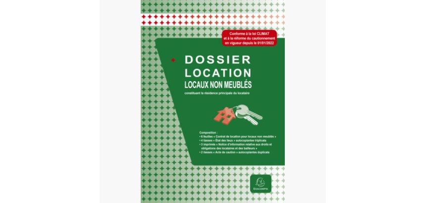 Contrat location locaux exacompta vacants non meublés dossier complet